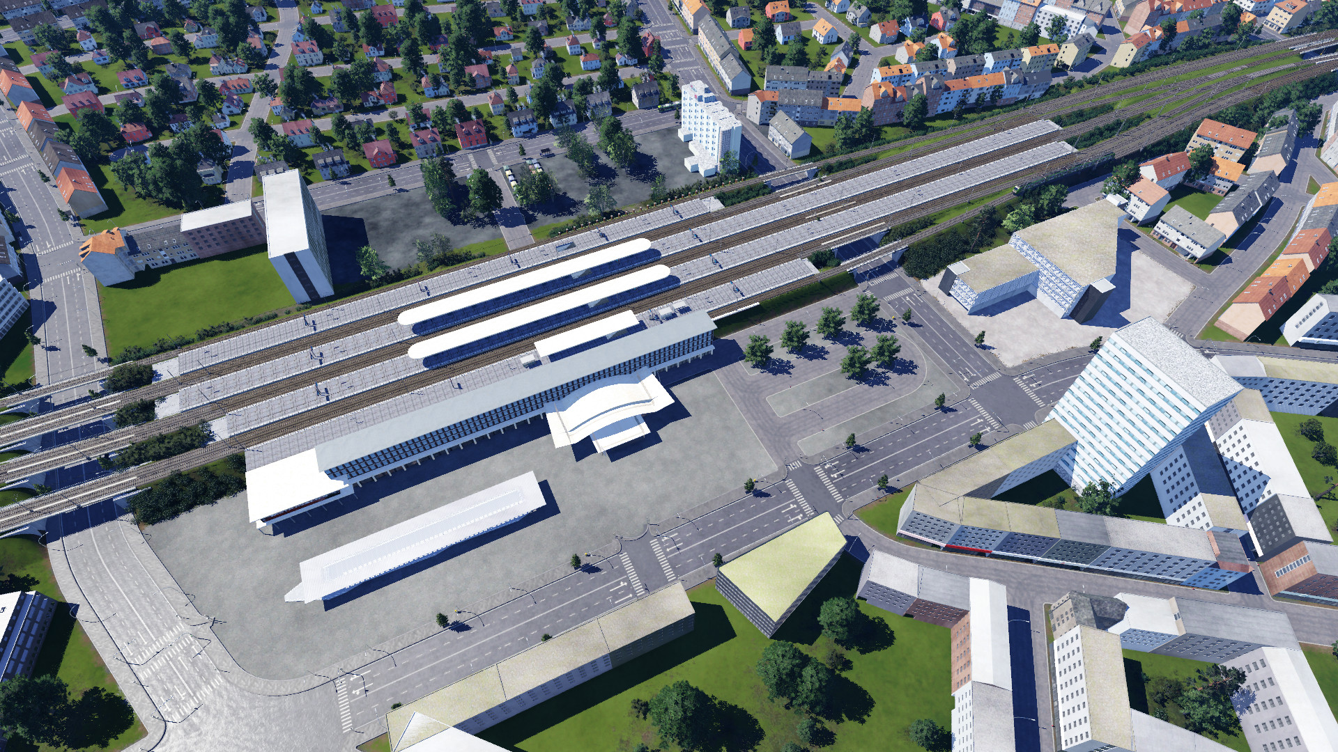 Der Bochumer Hauptbahnhof für Transport Fever 2